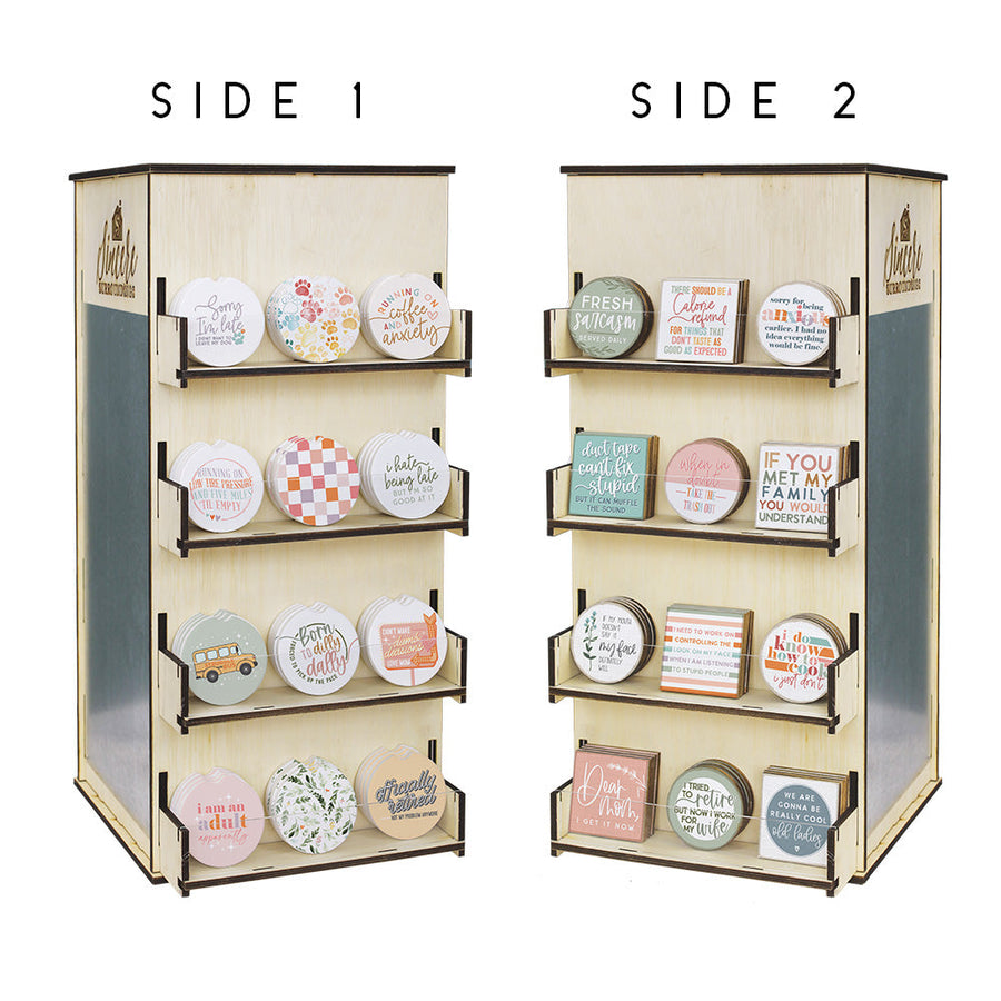 Dose Of Humor Rotating Car Coaster + Magnet Display Bundle 2026