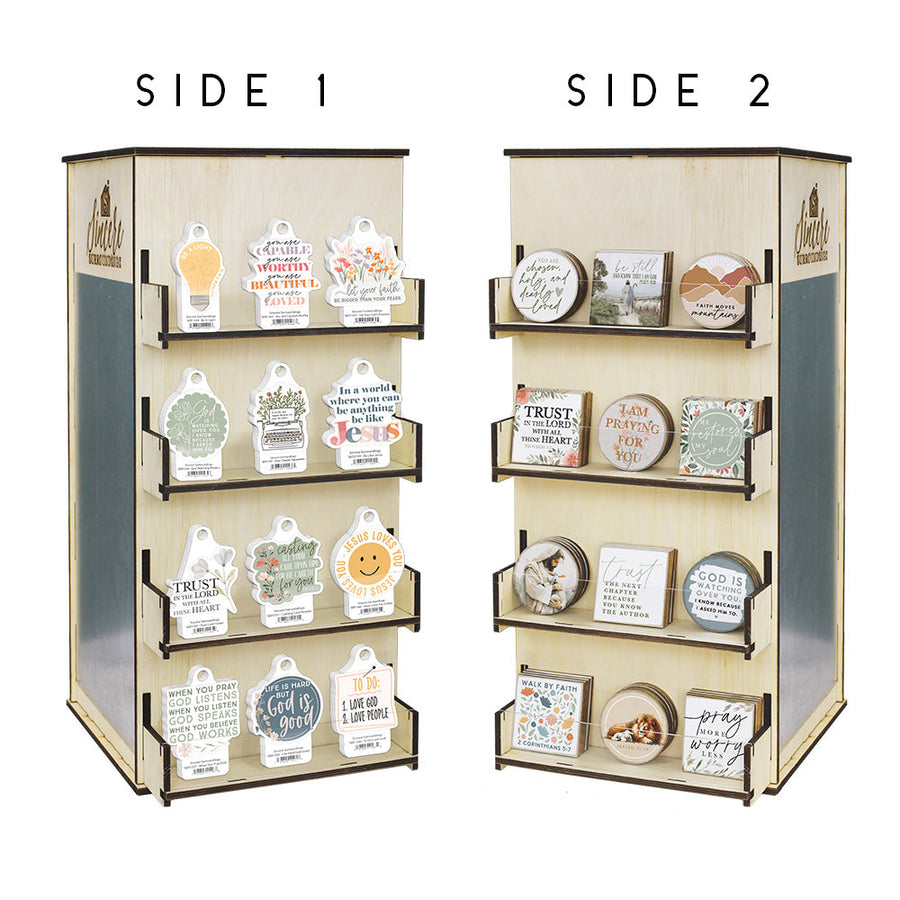 Faith Rotating Sticker + Magnet Display Bundle 2026
