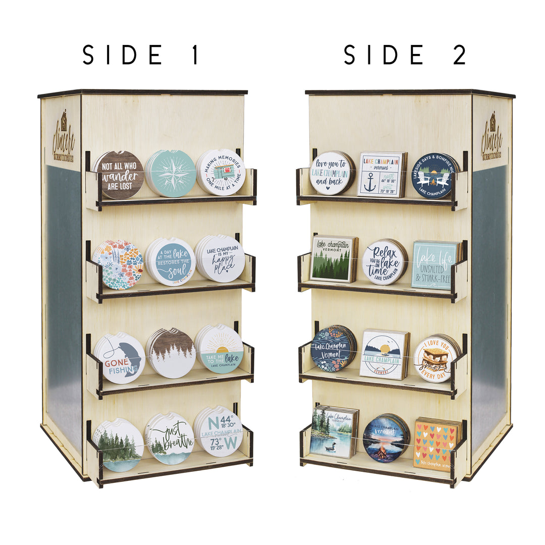 Lake Rotating Car Coaster + Magnet Display Bundle 2026 LOC