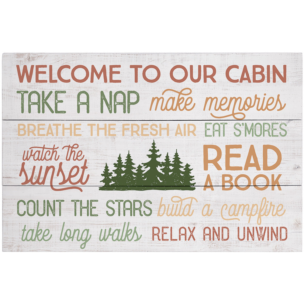 Welcome Cabin Collage