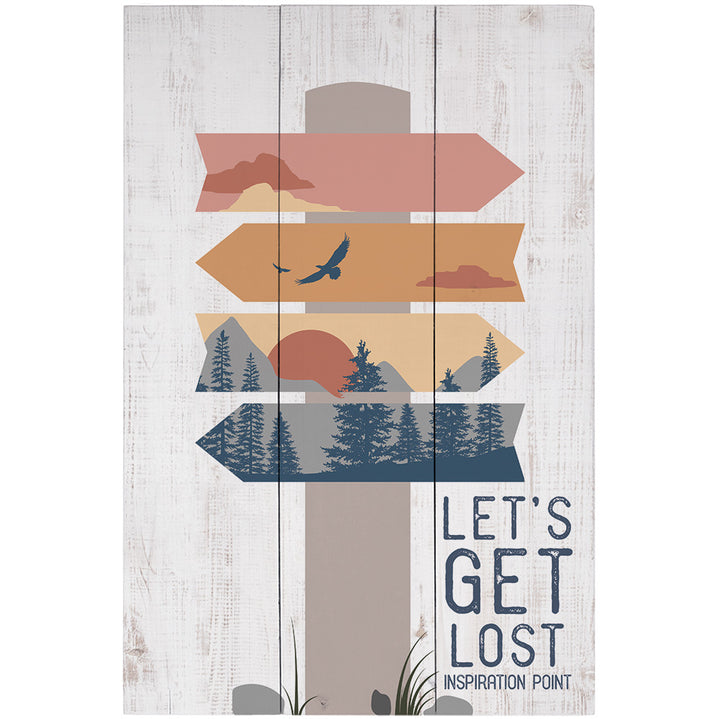 Get Lost Sign Post LOC