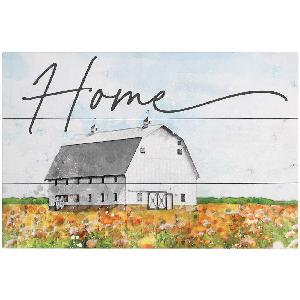 Home Floral Barn Scene