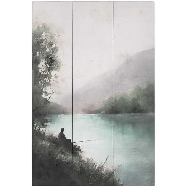 Misty Fishing Scene