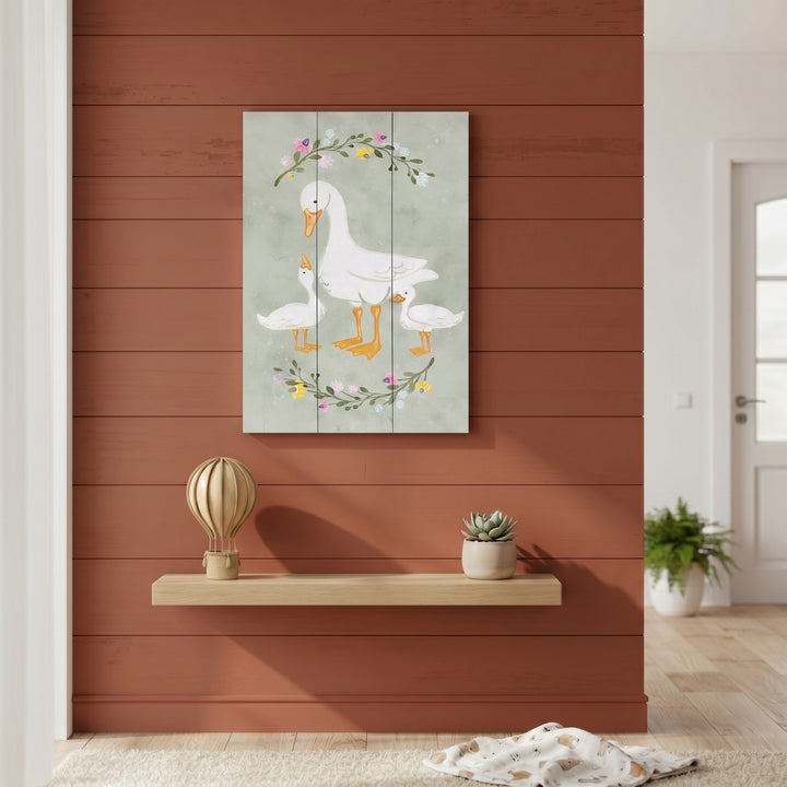 Mama Geese Babies Art