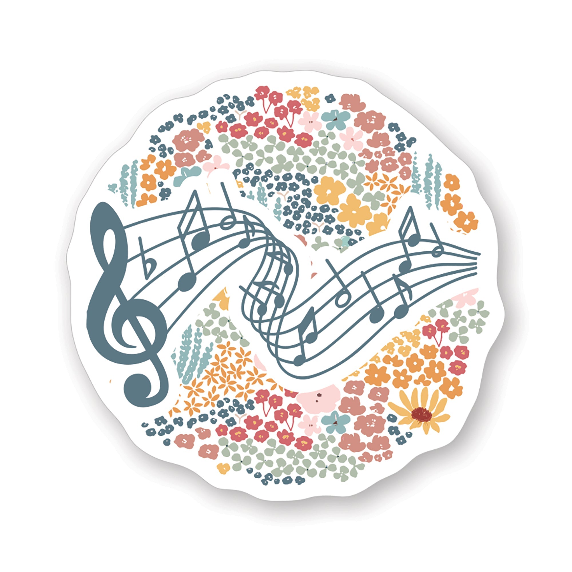Floral Treble Clef
