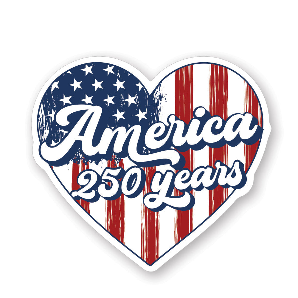 America 250 Years Heart