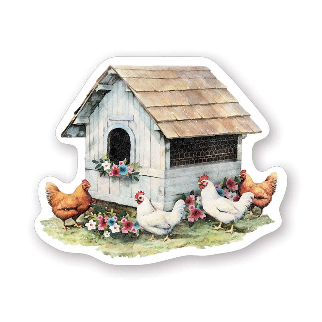 Floral Chicken Coop