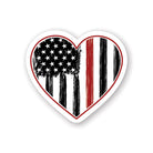 Firefighter Flag Heart