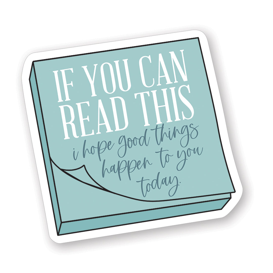 If You Can Read Note