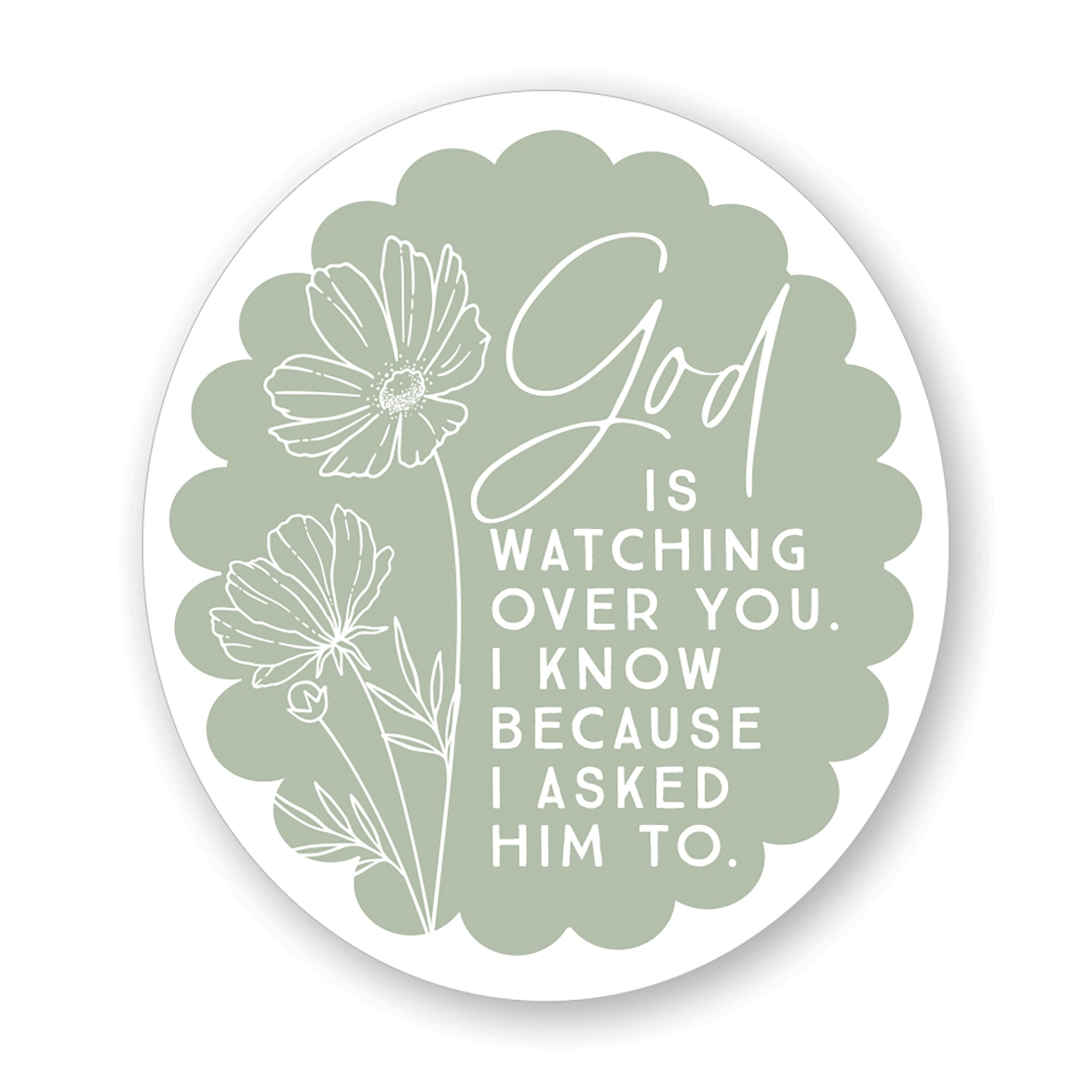 God Watching Flowers