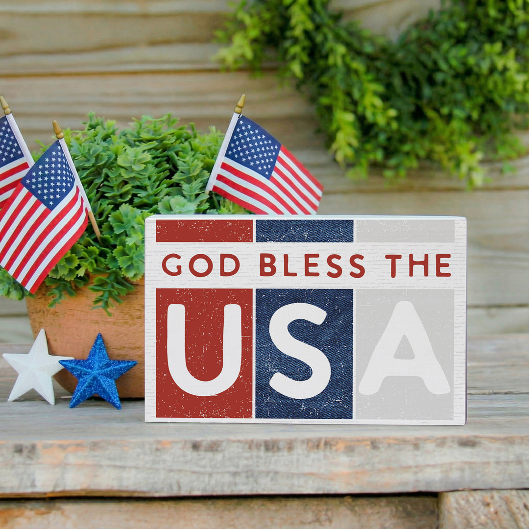 God Bless USA Stripes
