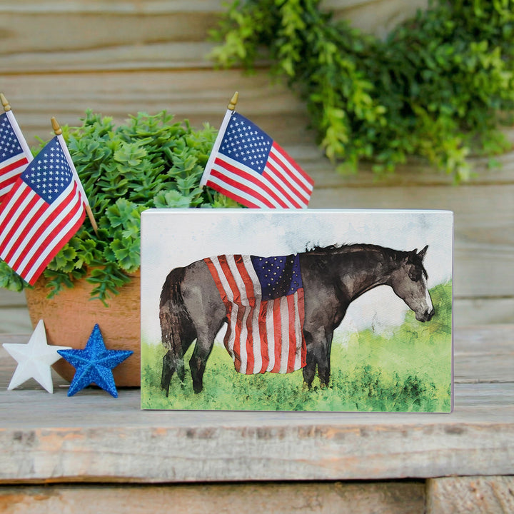 American Flag Horse