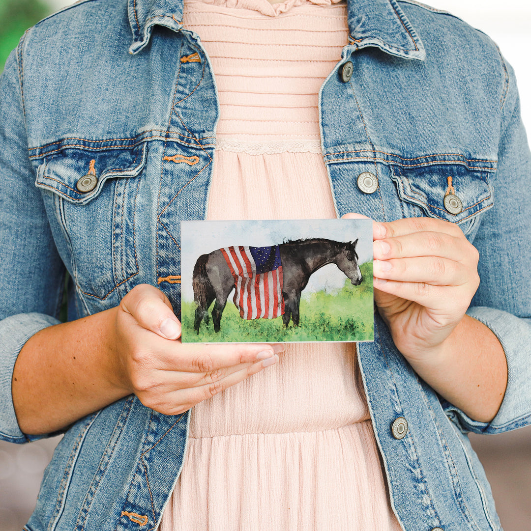American Flag Horse
