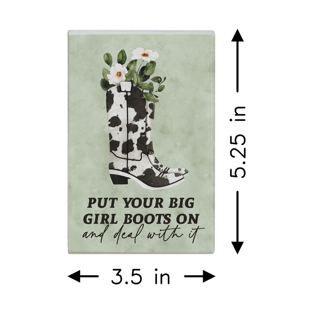 Big Girl Cow Print Boots