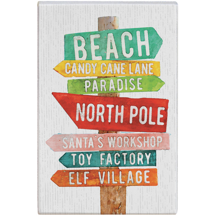 Christmas Beach Sign