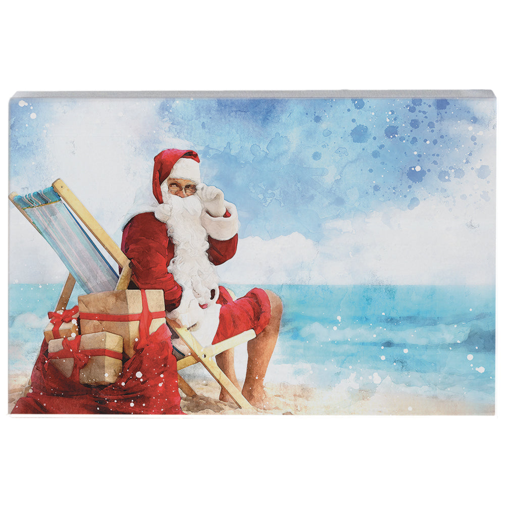 Beach Santa Scene