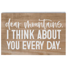 Dear Mountains Think PER
