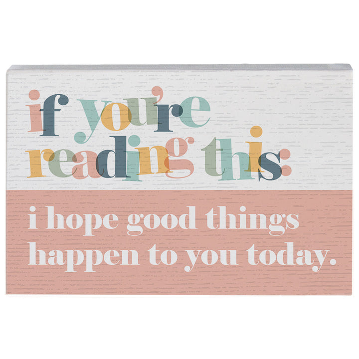 Reading This Good Things