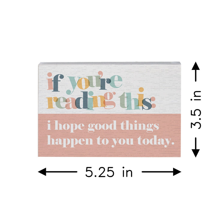 Reading This Good Things