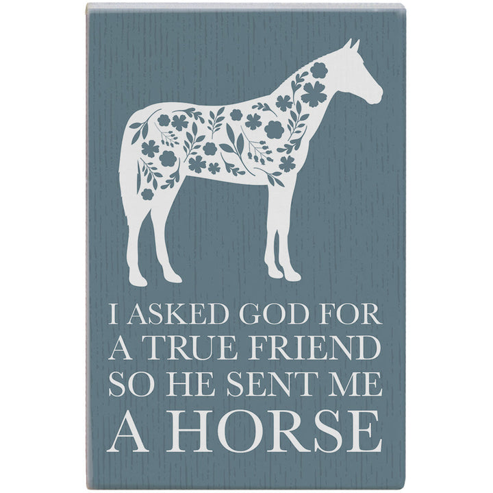 God Sent A Horse Blue