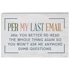 Per My Email