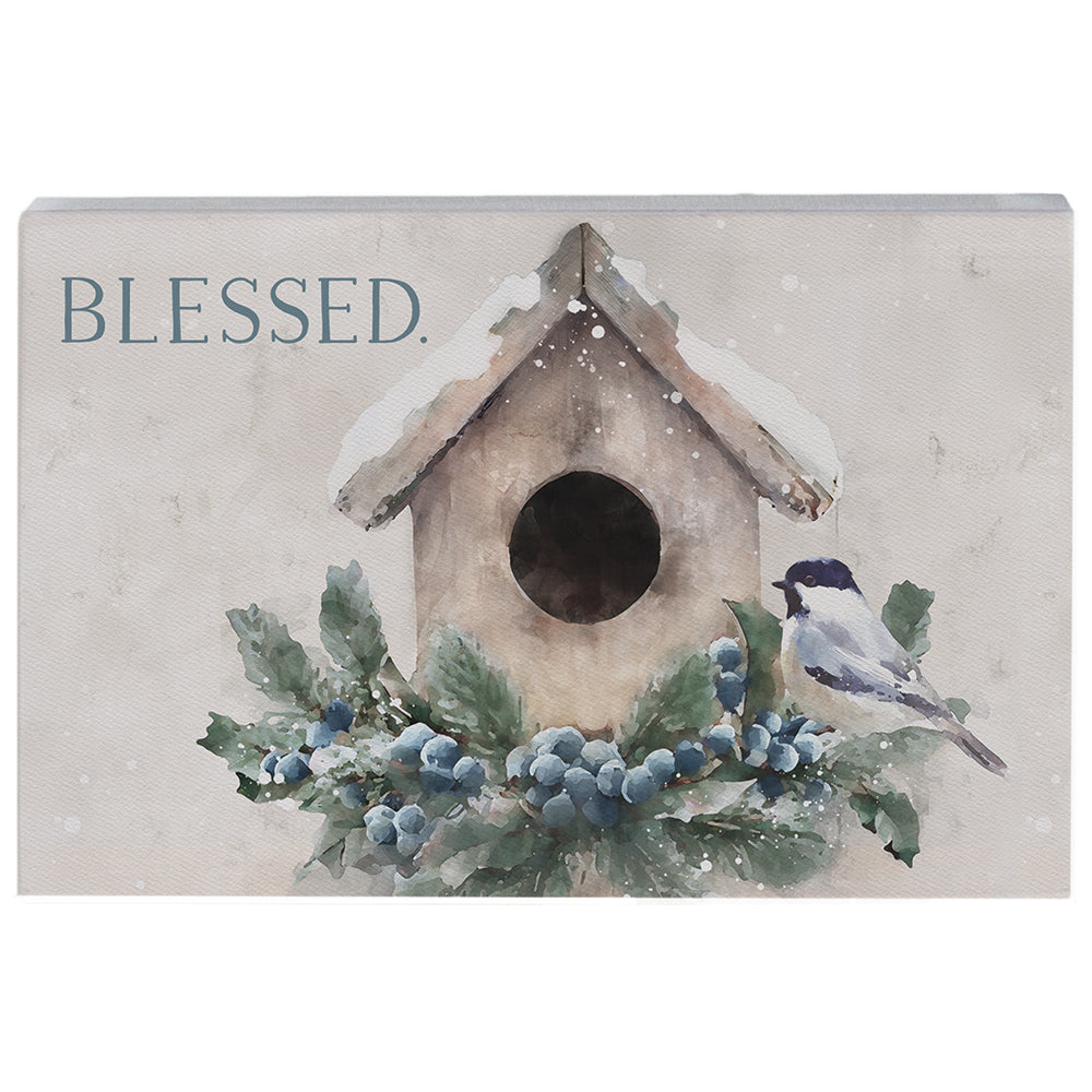 Blessed Winter Birdhouse