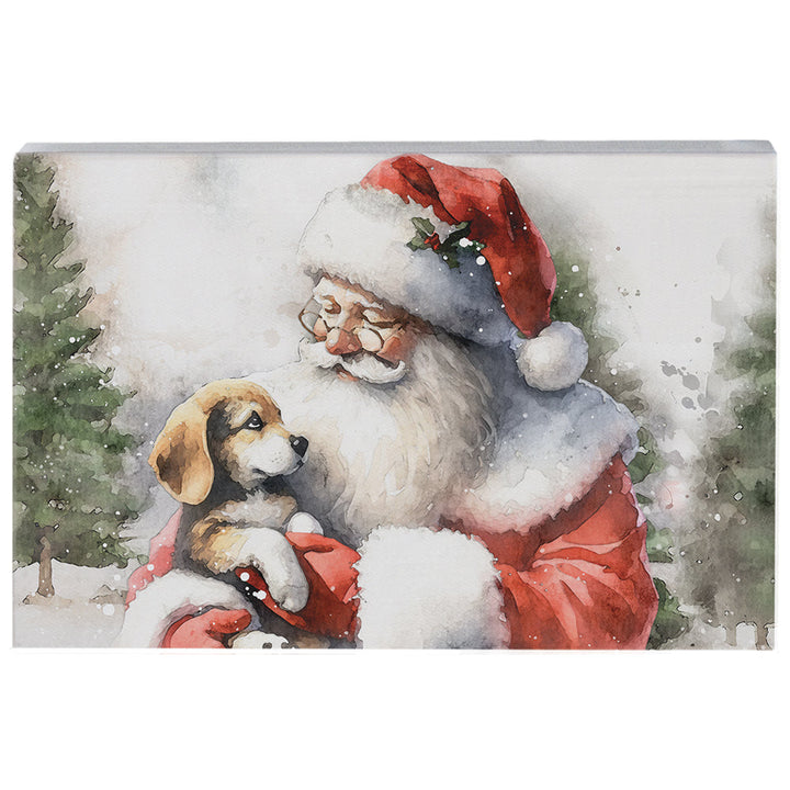 Santa Puppy Scene