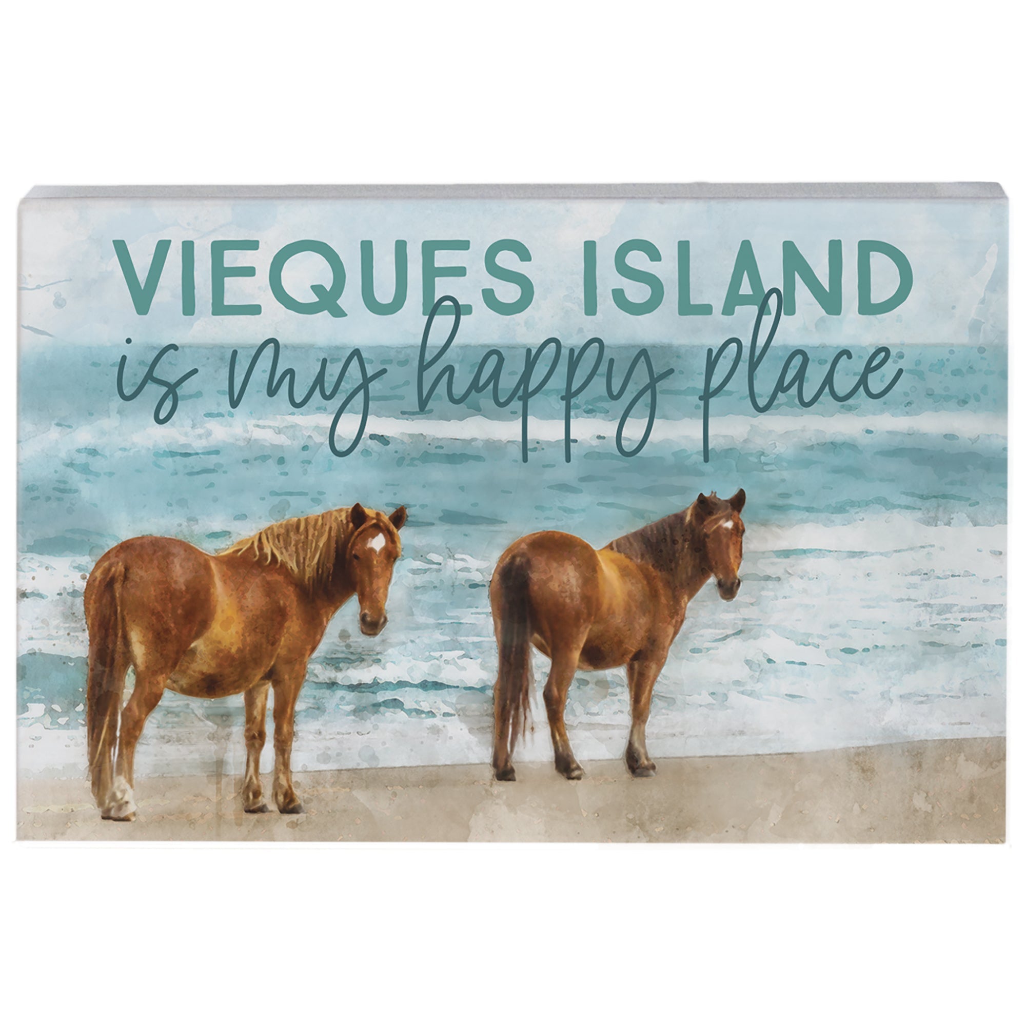 Beach Horses Happy Place LOC