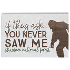 Never Saw Me Sasquatch LOC