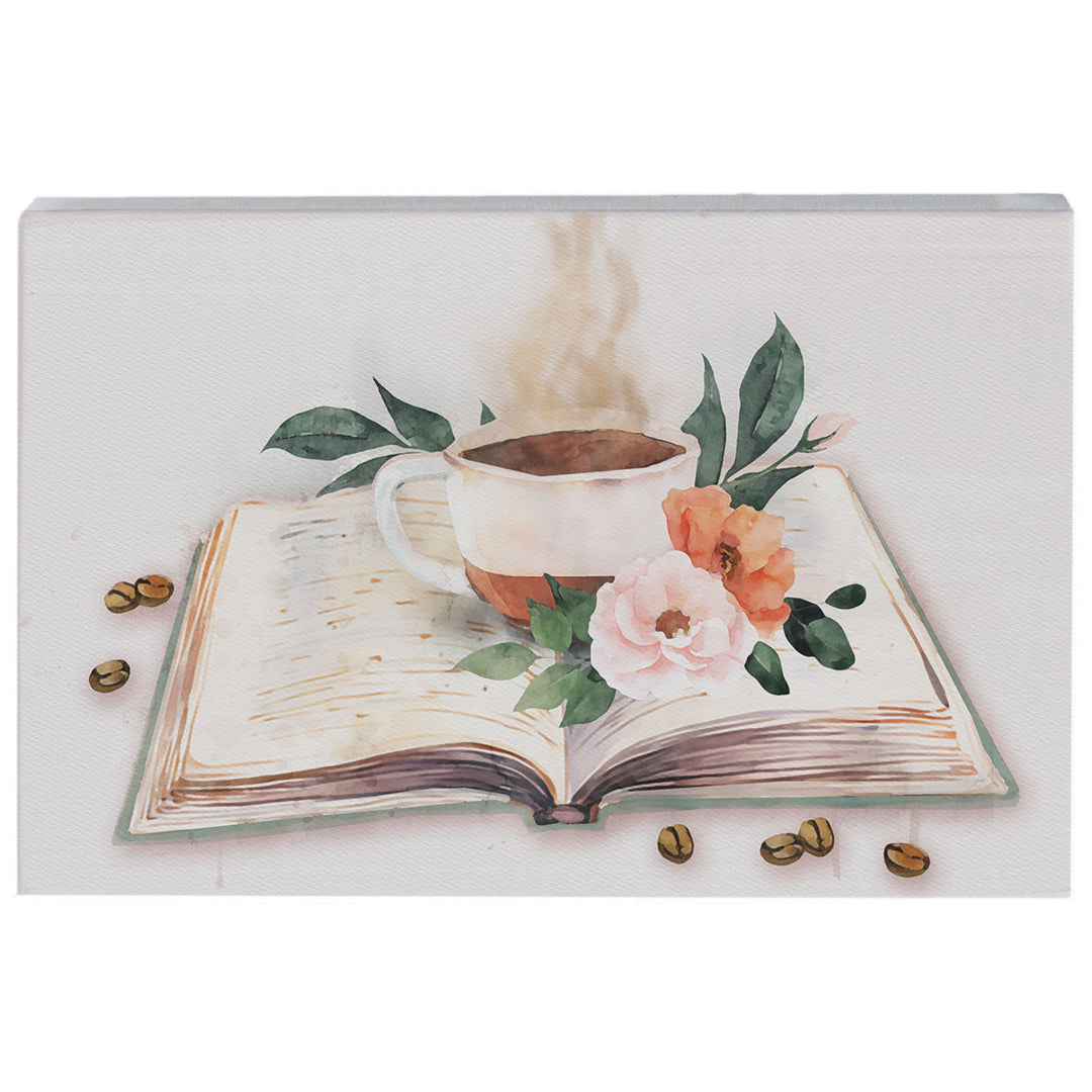 Open Book Coffee Art