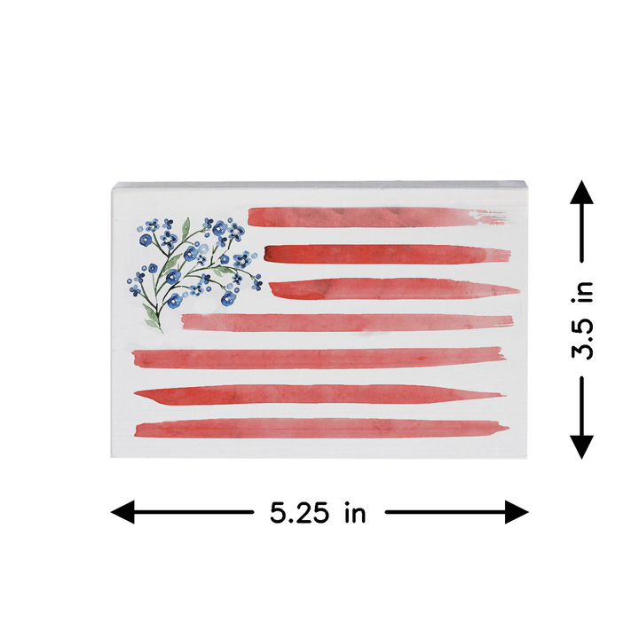 Watercolor Flower Flag