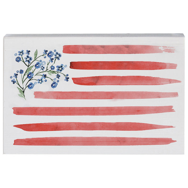Watercolor Flower Flag