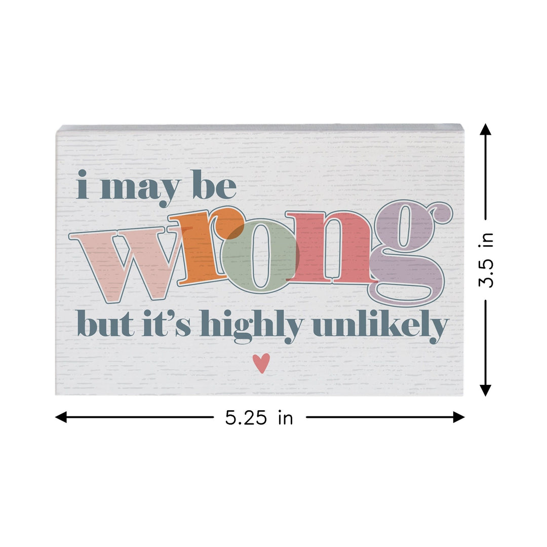 May Be Wrong Unlikely