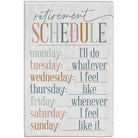 Retirement Schedule