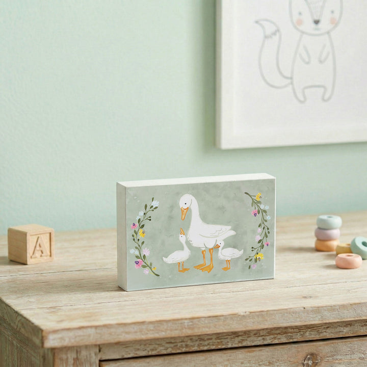 Mama Geese Babies Art