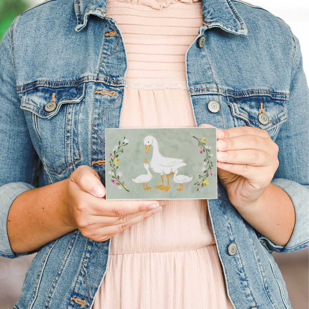 Mama Geese Babies Art