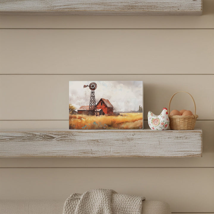 Wheat Farm Scene