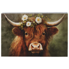 Floral Highland Cow
