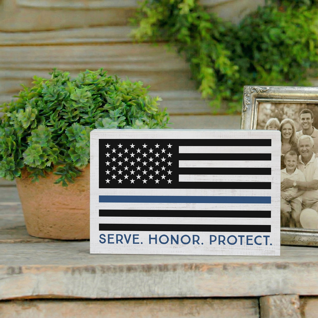 Serve Police Flag