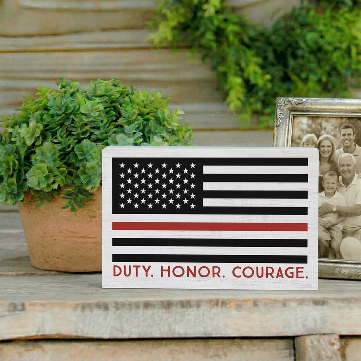 Duty Firefighter Flag