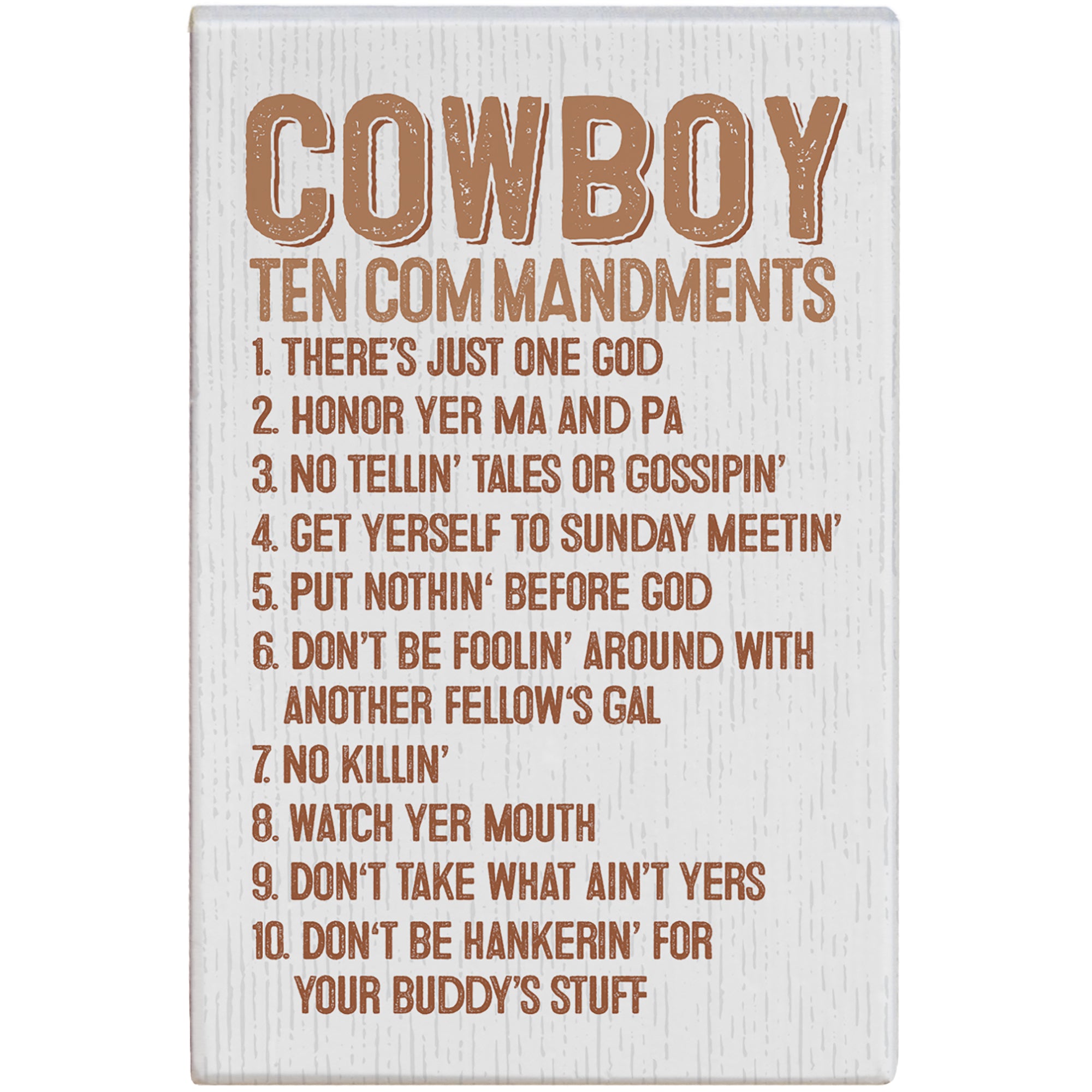 Cowboy Commandments