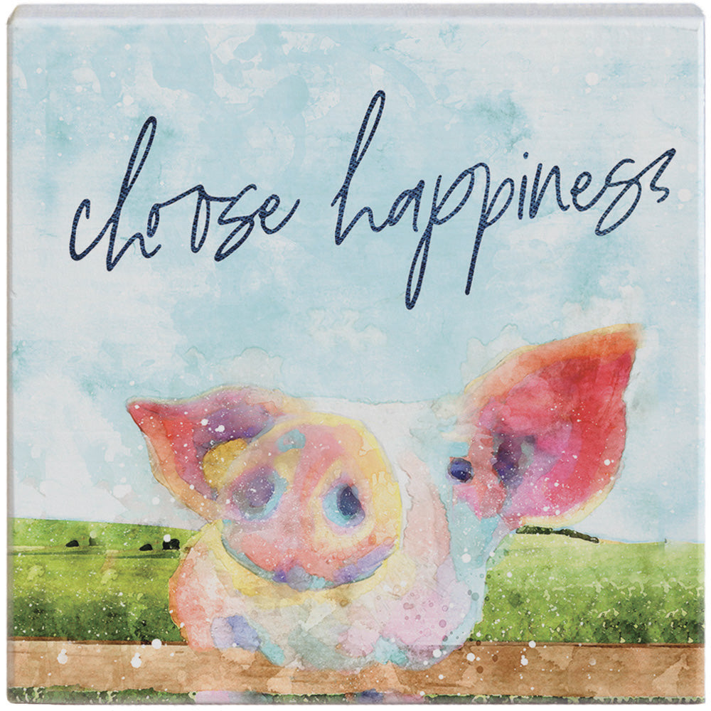 Choose Happiness Pig 