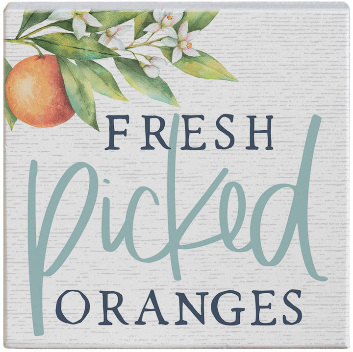 Fresh-Picked Oranges