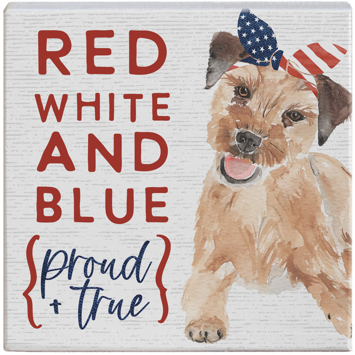 Red White Blue Dog