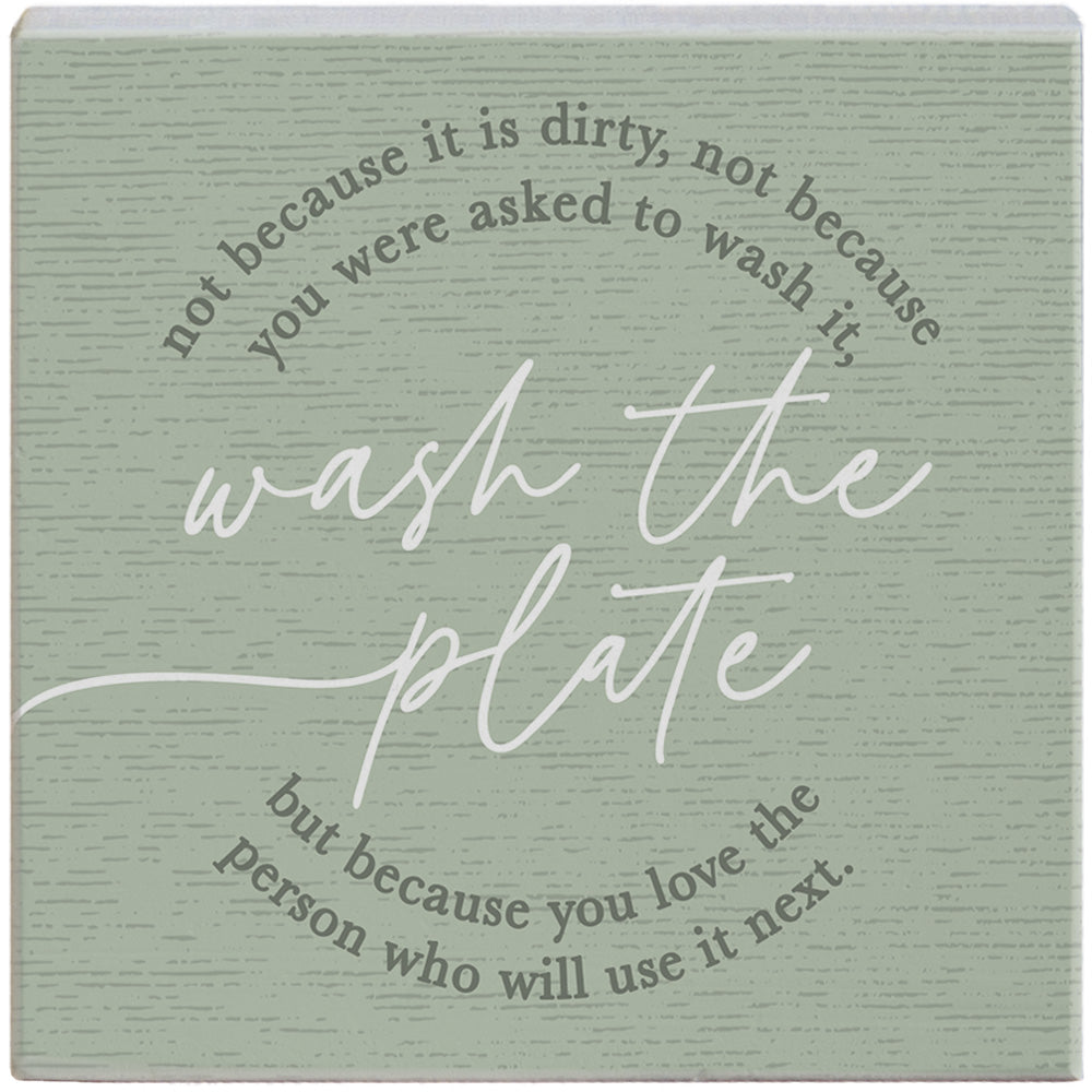 Wash The Plate Green