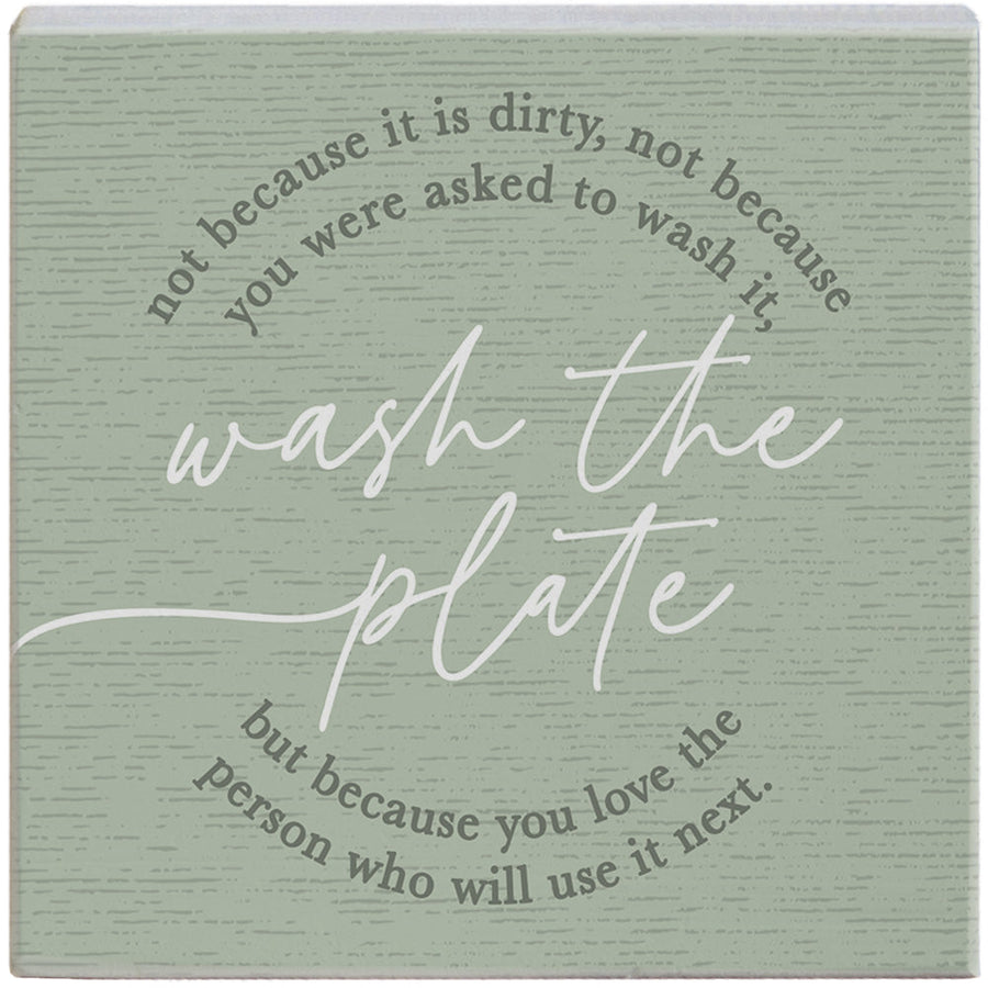 Wash The Plate Green