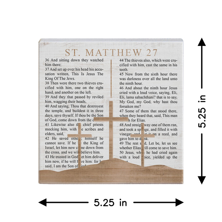 Matthew 27 Crosses