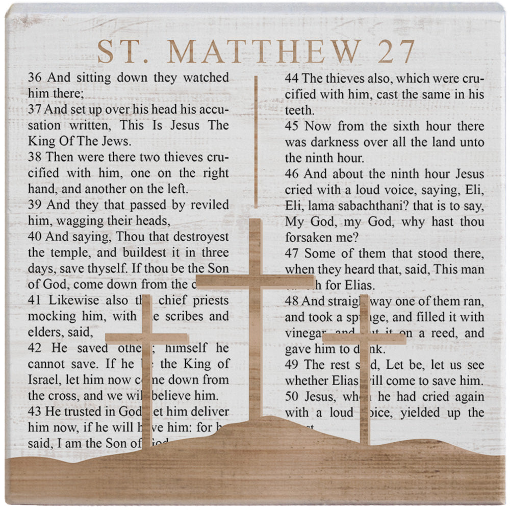 Matthew 27 Crosses