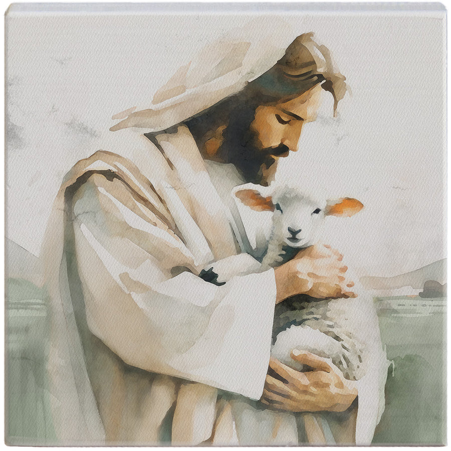 Jesus Holding Lamb