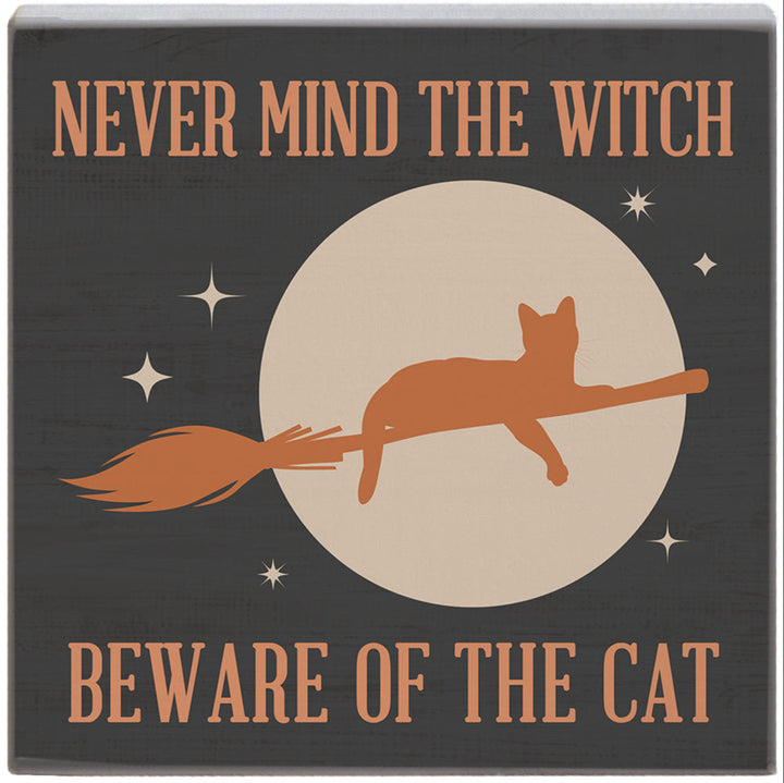 Beware Cat On Broom